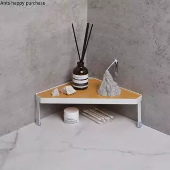 Поднос из кованого железа, бамбук, высокие ножки, полка для хранения, настольный органайзер, поднос для хранения, металлические подносы, демонстрационная стойка, декоративная рамка белый