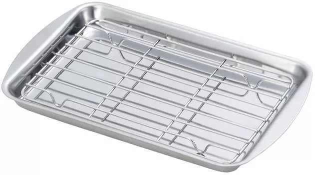 Поднос из нержавеющей стали для приготовления жареной пищи в темпуре Yoshikawa Tengozen SJ3552