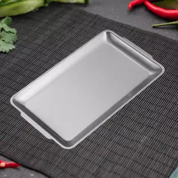 Поднос из нержавеющей стали, металлический многофункциональный органайзер для еды, прямоугольная обеденная тарелка для 32cmx16cm