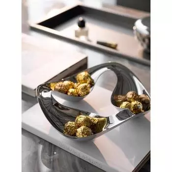 Поднос из нержавеющей стали, миски для закусок, конфетницы, десертные тарелки для аперитивов, приправ, украшения дома, подарки, скандинавские