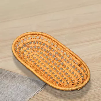 Поднос из ротанга ручной работы для стильной организации пространства дома S