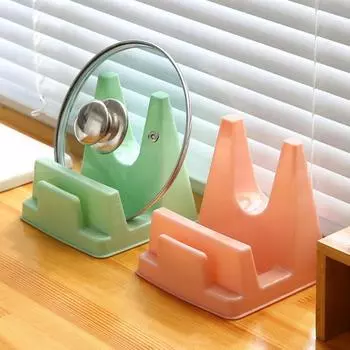 Поднос с крышкой для кастрюли, стойка для разделочной доски, кухонная стойка для резки, пластиковая стойка для досок, стойка для разделочной доски, стойка для хранения, держатель ножа