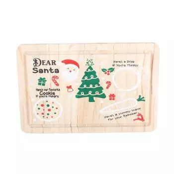 Поднос с угощениями в канун Рождества Санта-Клауса