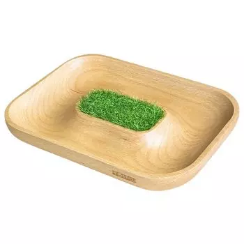 Поднос TOSMU Oasis Wood, деревянный, 19 см x 14 см, поднос для ключей, настольный поднос, поднос для аксессуаров, натуральный, дерево, натуральный, 7003