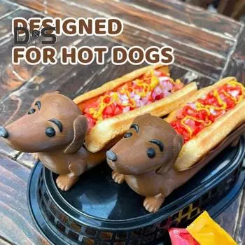 Поднос в форме таксы Милый щенок Тарелка для хот-догов Суши Сервировочная тарелка для закусок Поднос с готовой едой Подарки для любителей таксы 1pc хаки