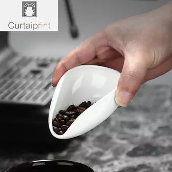 Подносы для дозировки кофейных зерен, чистая белая керамическая ложка, чайный сепаратор, набор инструментов, ложка для кофейных зерен, лопатка, чайные подносы