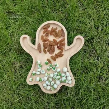 Подносы для сервировки на вечеринку в честь Хэллоуина, тыква, привидение, череп летучей мыши, конфеты, закуски, десертные тарелки, деревянная фермерская тарелка, столовые приборы для вечеринки в честь Хэллоуина