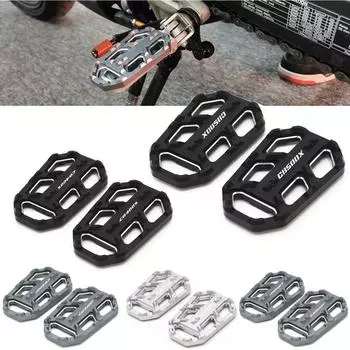Подножка CB500X CB400X подножка подножки педали подставка для ног для Honda CB400F CB400X CB500F CB500X CBR500R увеличенный логотип CB400F Black
