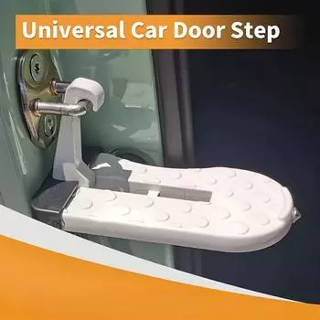 Подножка для двери автомобиля, складная подножка для багажника на крыше на дверной защелке, легкий доступ на крышу, универсальная педаль для автомобильного стенда с предохранительным молотком оранжевый