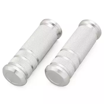 Подножка для мотоцикла Daytona, алюминиевая, Fat Type 25810, серебристая, Monkey/Gorilla и т. д.. Непроникающий серебряный