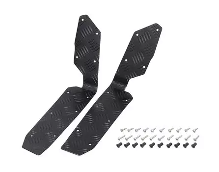 Подножка KITACO ADV160 KF54 изготовлена из алюминиевой пластины с отделкой Alumite, левая и правая, 1 комплект (черный) (все модели) (Полосатая спецификация) 538-1461050 чёрный