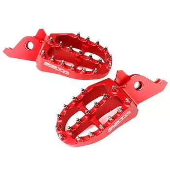 Подножка ZETA RACING Africa Aluminum, красная, модель F6998, Dirt Freak DIRTFREAK CRF250L/M/RALLY, Twin, Transalp, CRF/R/RX/X… и т. д. (старый номер ZE93-1022) красный