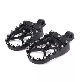 Подножки CNC широкие толстые подножки вращающиеся подножки черные для Dyna Sportster Iron 883 Fatboy Bobber