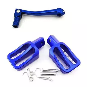 Подножки CNC + Складной рычаг переключения передач для CRF50 XR50 PW50 PW80 KLX110 TTR50 Питбайк