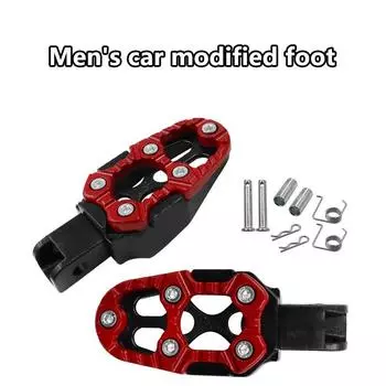 Подножки для мотоциклов из алюминия Универсальные подножки Задние подножки Нескользящие подножки Аксессуары для переоборудования мотоциклов чёрный