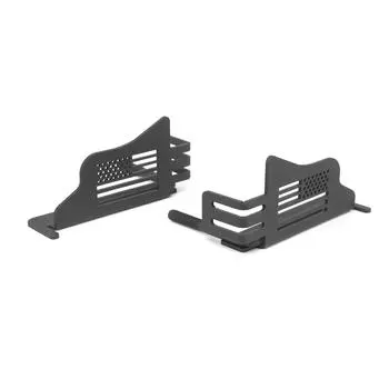 Подножки, дверные петли, подножки, замена педали для Jeep Wrangler JK JL 2007-2023, 2 шт. чёрный
