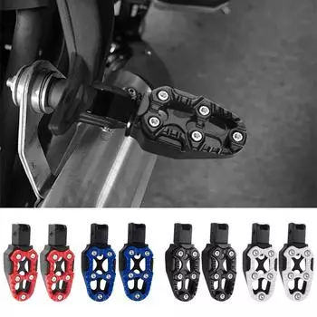 Подножки с ЧПУ, педали, модифицированные детали, универсальные подножки из алюминиевого сплава для мотоцикла-внедорожника, педали для мотоцикла, педали для электровелосипедов Blue