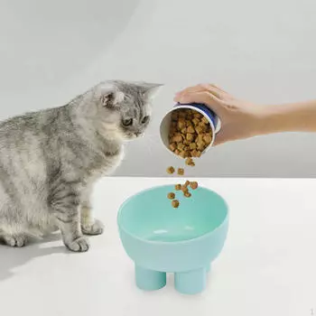 Поднятые миски для кошек, против рвоты, поилка и кормушка для домашних кошек, щенков синий