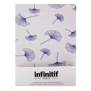 Пододеяльник + 2 наволочки с принтом японских цветов 260х240 Смешанный ИНФИНИТИВ