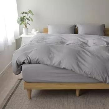 Пододеяльник 4 шт. Двуспальный Сделано из льна Льняной Запах Влага Быстрый Скандинавский Пододеяльник Приталенный 2 Подушки Lina Blend Mist Комплект, Комплект, Размер, Япония, и Хлопок,
