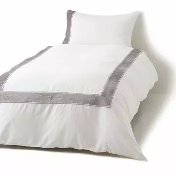 Пододеяльник Francfranc Серый полудвуспальный Ш170Г210см серый