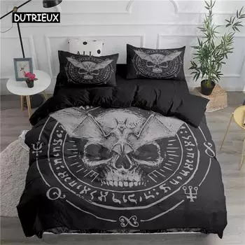 Пододеяльник Хэллоуин Летающие летучие мыши-вампиры Пододеяльник Полиэстер Колдовство Волшебный стеганый чехол Подарки на праздник Украшение комнаты EU single(135x200cm)