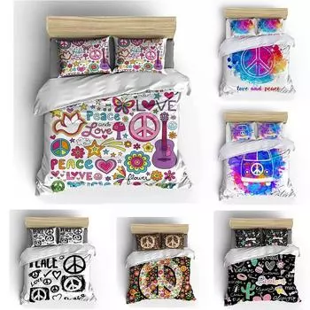 Пододеяльник и наволочка серии Peace