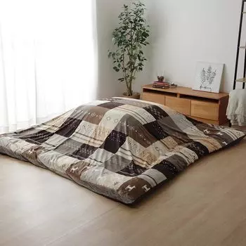 Пододеяльник Ikehiko Kotatsu Rectangle Cynthia 215 x 255 см Коричневый Можно стирать Прибл.. #5195139