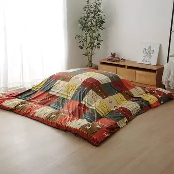 Пододеяльник Ikehiko Kotatsu Square Cynthia 215 x 215 см Красный, можно стирать, прибл.. #5195219 красный