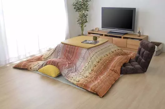 Пододеяльник Ikehiko Kotatsu Square Ladi 215 x 215 см, оранжевый, можно стирать, прибл.. #5190919