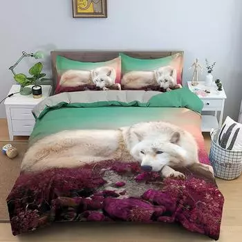 Пододеяльник из хлопка Moon Wolf Bohemia 220x240, зимний комплект двуспальной кровати, комплект постельного белья для двоих, комплект постельного белья размера «king size» EU single(135x200cm)