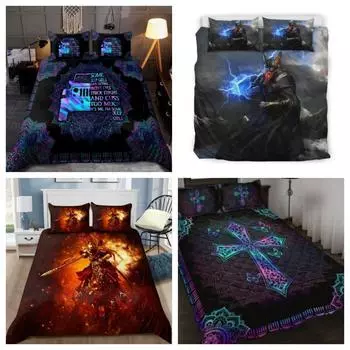 Пододеяльник, комплект постельного белья с индейским медведем, наволочка Single 135x200cm