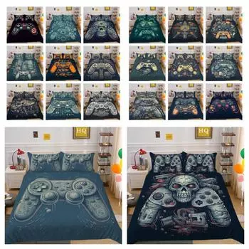Пододеяльник королевского размера, комплект постельного белья для мальчиков, домашний текстиль, мягкое одеяло с 3D принтом, мужской чехол для постельного белья, крутой декор для спальни UK Single 135x200cm