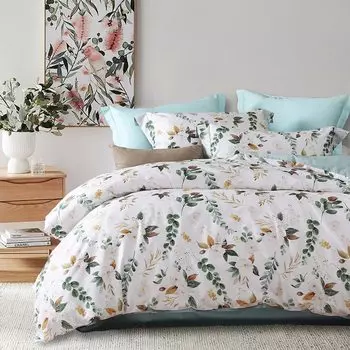 Пододеяльник MILDLY, комплект из 4 предметов, пододеяльник из египетского хлопка, удлиненный, простыня с резинкой, сатин 300TC, приятный на ощупь и очень