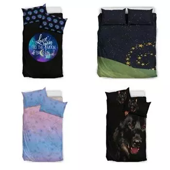 Пододеяльник набор Волшебный единорог Doona Постельные принадлежности 3 предмета Декор для спальни Single 135x200cm