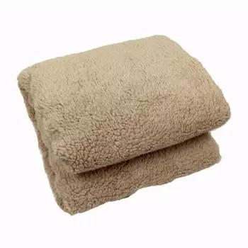 Пододеяльник односпальный из микрофибры флисовый Боа одеяло Чехол [Fab Home] (150x210см) и Мукумуку/Тмин FH121960-870