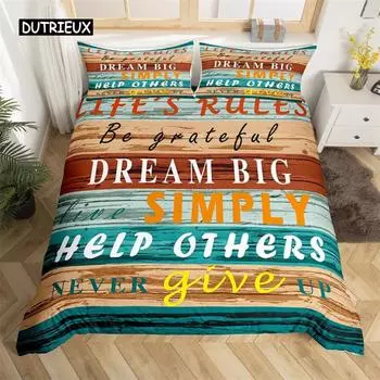 Пододеяльник Paddle Set Rustic Комплект постельного белья из полиэстера Lake House Wooden Stripe Одеяло Покрывало Nautical Lake Quilt Cover Спальня EU single(135x200cm)
