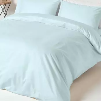 Пододеяльник Pizuna, комплект из 4 предметов, роскошный хлопок, 400 нитей, длинноволокнистый хлопковый сатин, можно стирать в стиральной машине, комплект пододеяльников, 1 пододеяльник, 1 на резинке baby голубой