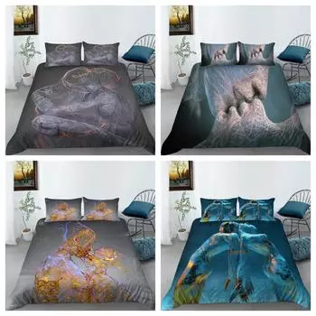 Пододеяльник, пододеяльник, наволочка с мультяшным рисунком, комплекты постельного белья, домашний текстиль Single 135x200cm