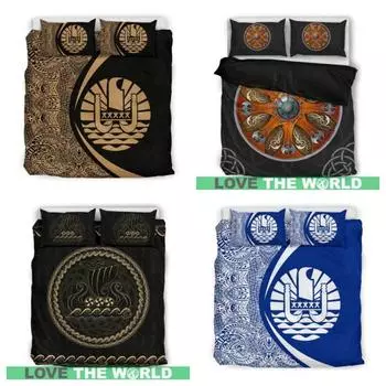 Пододеяльник, полинезийская черепаха и гибискус, гавайский комплект постельного белья, домашний текстиль Single 135x200cm