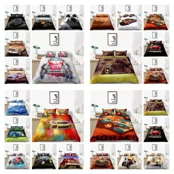 Пододеяльник с героями мультфильмов, 3D-печать, чехол для постельного белья, костюм Twin King Size, высококачественный комплект пододеяльников с наволочкой для мальчиков-подростков UK Single 135x200cm