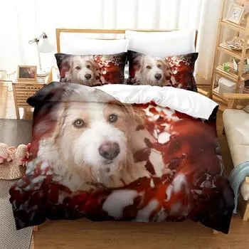 Пододеяльник с изображением английского бульдога, грустный и уставший бульдог, европейский чистопородный животный, декоративный комплект из 3 предметов постельного белья для детей и женщин 140x210cm 2pcs