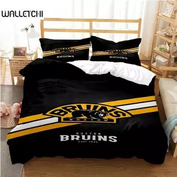 Пододеяльник с изображением хоккея на льду, комплекты постельного белья, мягкие пододеяльники и наволочки для подростков, детей, односпальные, двуспальные, двуспальные, двуспальные, королевские. EU Single 135x200cm