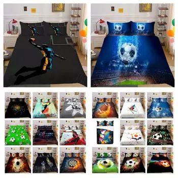 Пододеяльник с принтом шариков, комплект постельного белья, двойной размер, домашний текстиль, роскошные покрывала из микрофибры, декор для подростковой спальни UK Single 135x200cm