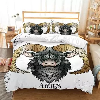 Пододеяльник с таинственными созвездиями Экзотическое абстрактное искусство Комплект постельного белья из микрофибры Покрывало King Queen Для взрослых Детская спальня EU single(135x200cm)