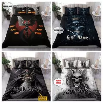 Пододеяльник Tmarc Tee Ацтекский воин Комплект постельного белья с принтом Домашний комплект постельного белья Single 135x200cm