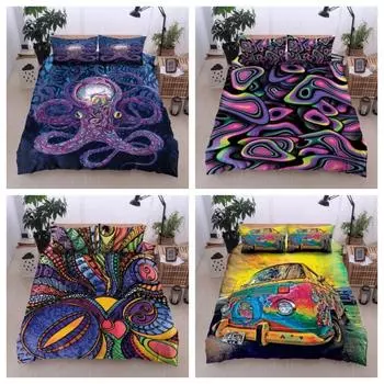 Пододеяльник Tmarc Tee Осведомленность о раке молочной железы Одеяло Постельное белье Декор для спальни Single 135x200cm