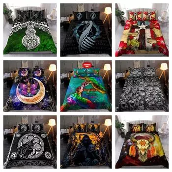 Пододеяльник в индийском стиле, постельное белье, одинарный, двухместный, королева, король, подарок Single 135x200cm