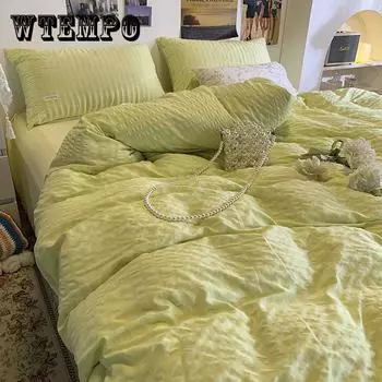 Пододеяльник в стиле принцессы с пузырьками, комплект постельного белья из четырех частей, комплект постельного белья для общежития Double