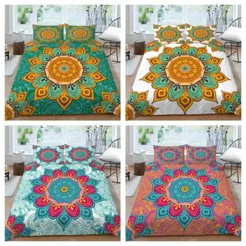 Пододеяльники, комплекты постельного белья размера «queen-size», бохо, пододеяльник для подростков и взрослых, роскошный домашний текстиль, высококачественный чехол для постельного белья UK Single 135x200cm